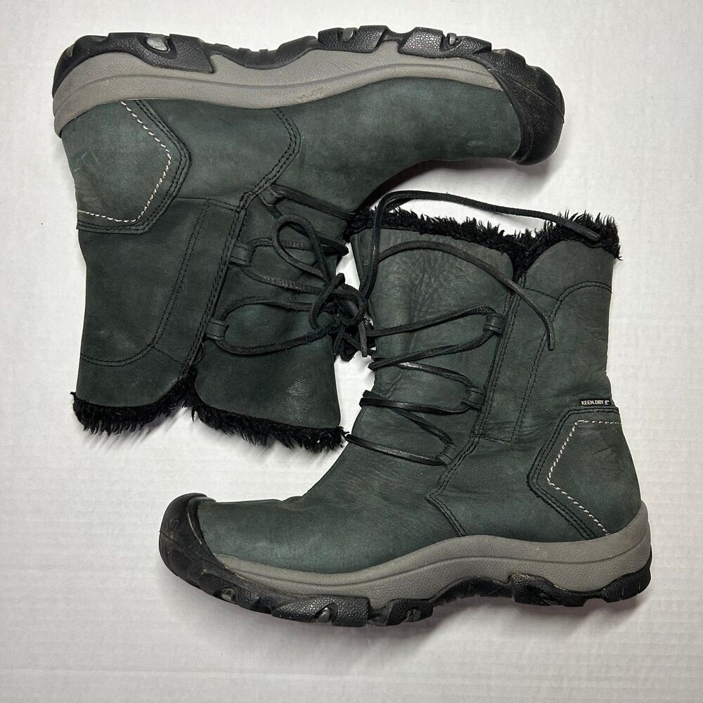Keen Brighton Boots 200 g. Insulation Black Leather Women's Size 9